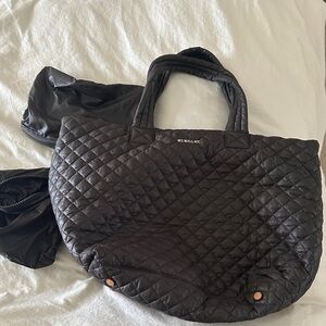 MZ Wallace Black Quilted Tote Bag